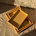 طقم صواني خشب MDF 3 قطع
